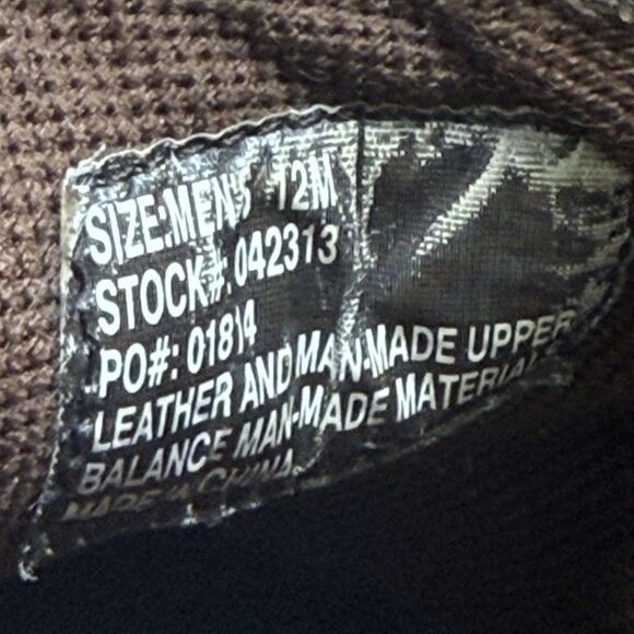 GBX Chunky Shoes Mens 12 M Brown Distressed Leather Slip On Vintage Y2K Biker - Picture 12 of 16